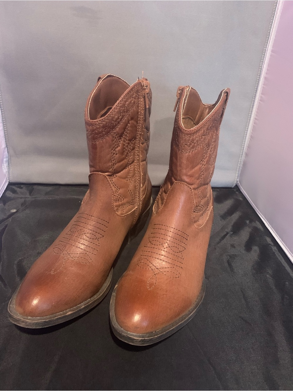 Coconuts by Matisse Tan Brown Western Ankle Booties